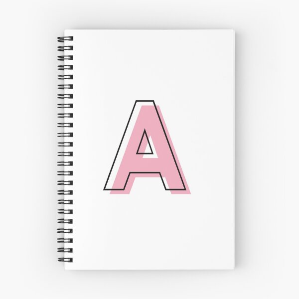 Item preview, A Initial Personalization Modern Art Light Pink Outline designed and sold by Creative Brat Design Studio.