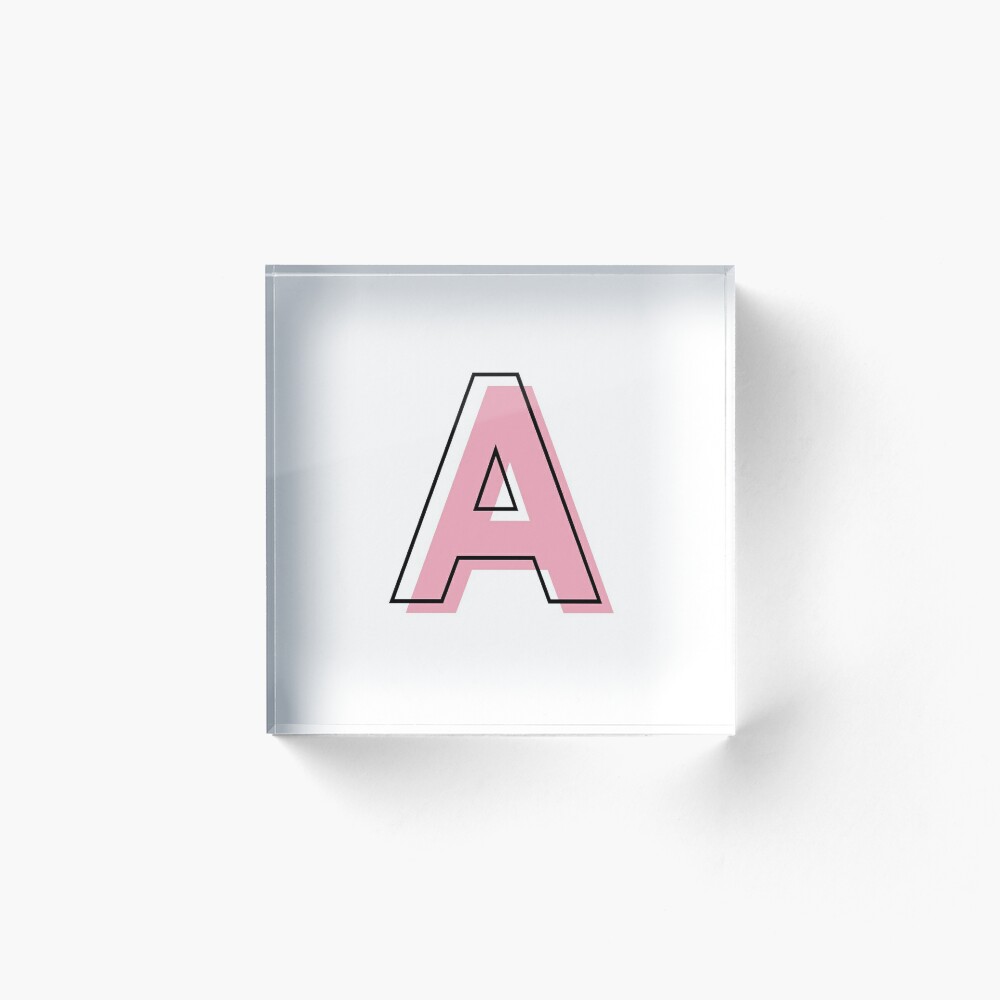Light Pink Letter A | Sticker