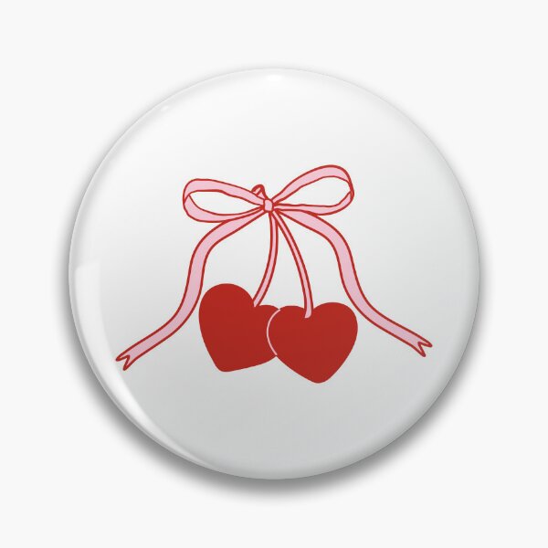 Item preview, Red cherries with pink bow. Coquette. Romance. designed and sold by CoCoArt-Ua.