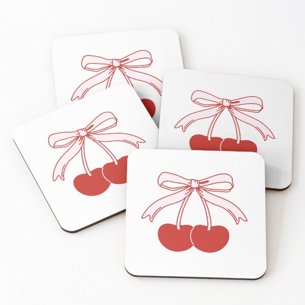 Item preview, Red cherries with bow.  designed and sold by CoCoArt-Ua.