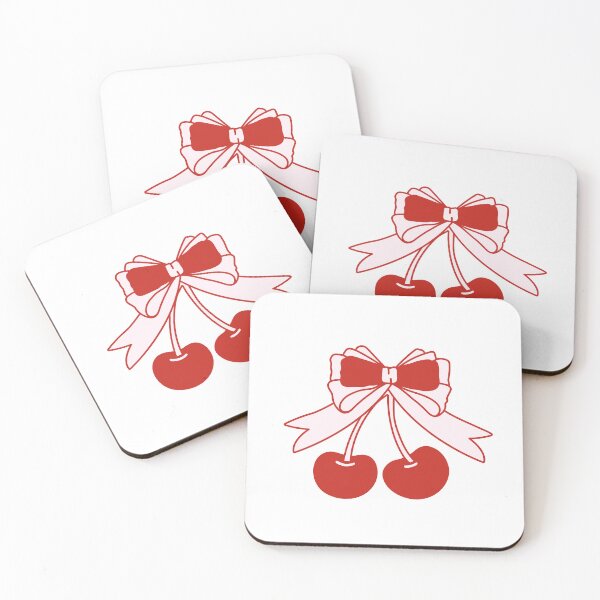 Item preview, Red cherries with bow.  designed and sold by CoCoArt-Ua.