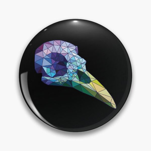 Item preview, Colorful low-poly bird scull designed and sold by pixel_werk.