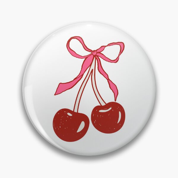 Item preview, Red cherries with pink bow. designed and sold by CoCoArt-Ua.