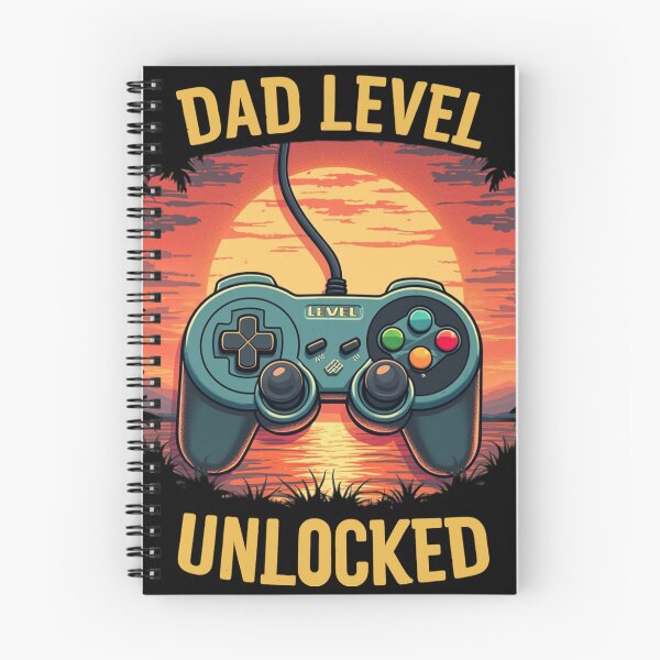 Item preview, Gamer Dad t shirt DAD LEVEL Unlocked designed and sold by StreetArtPro.