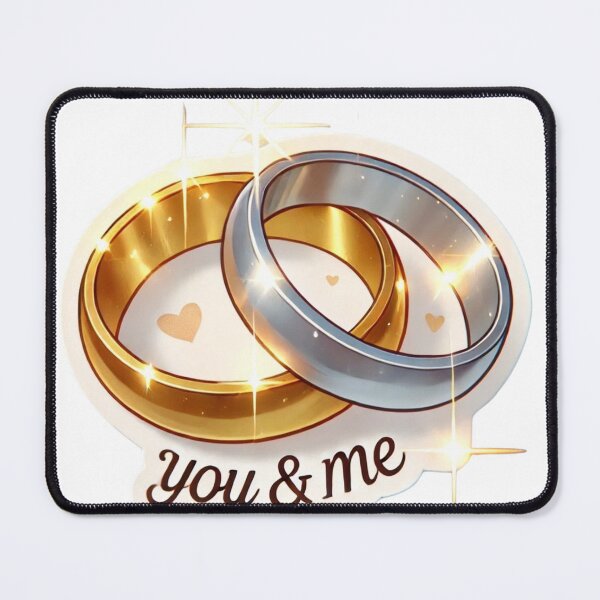 Item preview, "Elegant Intertwined Wedding Rings Sticker Design" designed and sold by ForFamily1120.