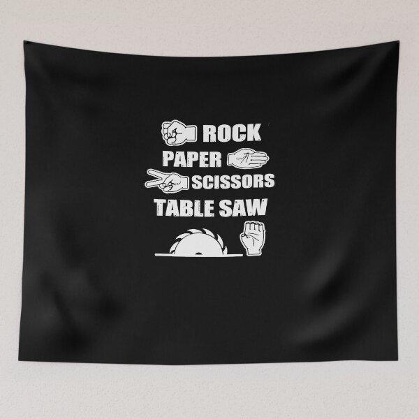 Item preview, Rock Paper Scissors Table Saw V2 designed and sold by TeeTimeGuys.