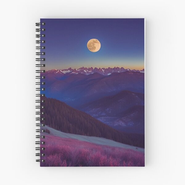 Aperçu de l'œuvre Lune sur les montagnes créée et vendue par Cedex.