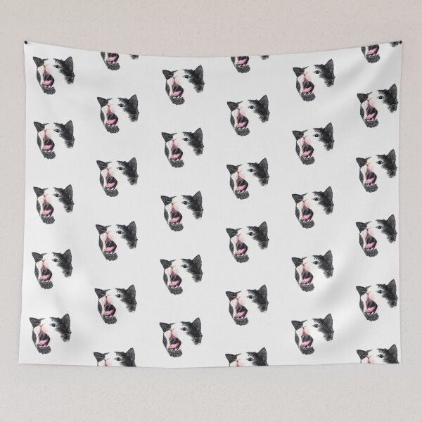 Item preview, Yawning Cat – Expressive Feline Art designed and sold by DipakSonarArt.