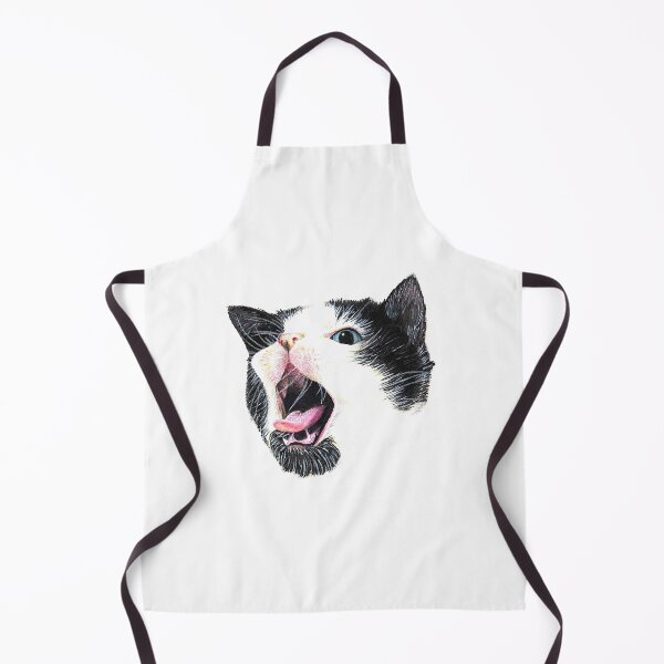 Item preview, Yawning Cat – Expressive Feline Art designed and sold by DipakSonarArt.