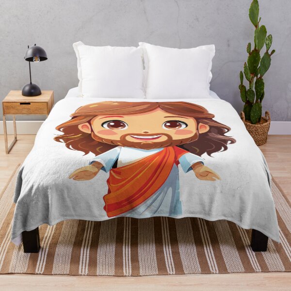 Item preview, Cute Jesus Christ Illustration designed and sold by CrossCrafted.