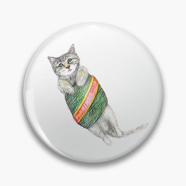 Item preview, Purring Bomb – Playful Cat Illustration designed and sold by DipakSonarArt.