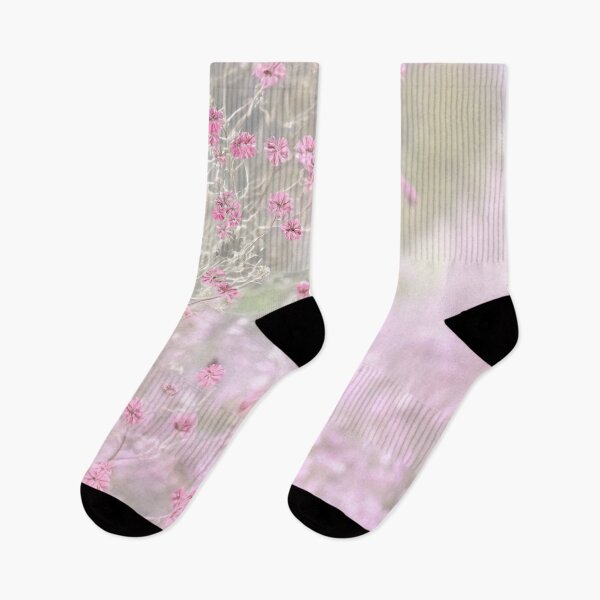 Item preview, Dreamy Pink Wildflowers - Soft Pastel Nature Aesthetic designed and sold by ArtArchive-KK.