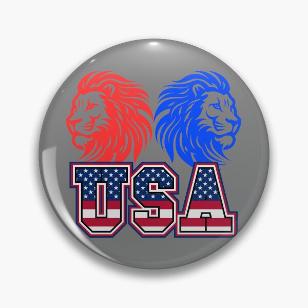 Item preview, USA Pride:  Lionhearted Spirit designed and sold by CoolCrap-.