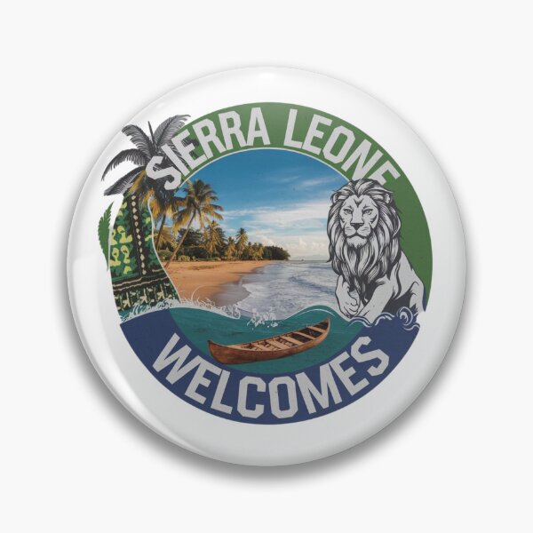 Item preview, Sierra Leone Welcomes Flag Map Freetown, Rokel River, designed and sold by AnimalsDH305.