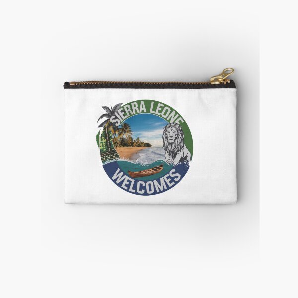 Item preview, Sierra Leone Welcomes Flag Map Freetown, Rokel River, designed and sold by AnimalsDH305.