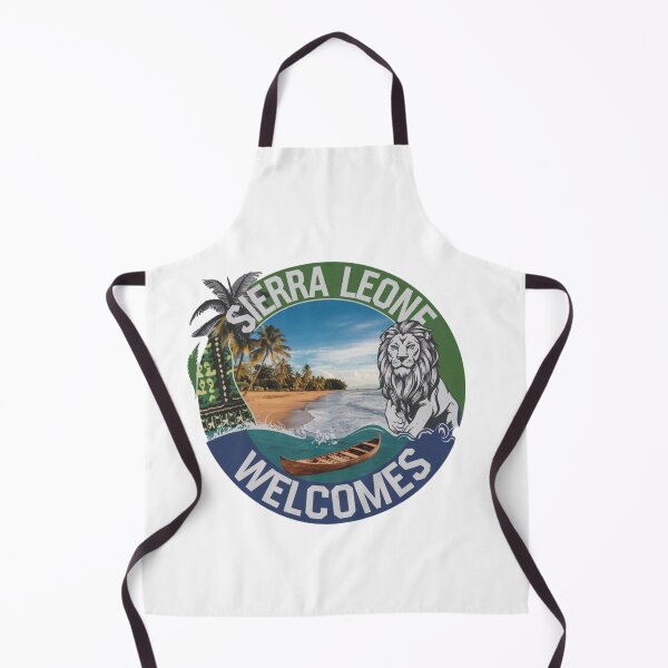 Item preview, Sierra Leone Welcomes Flag Map Freetown, Rokel River, designed and sold by AnimalsDH305.