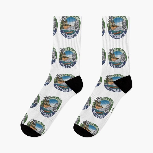 Item preview, Sierra Leone Welcomes Flag Map Freetown, Rokel River, designed and sold by AnimalsDH305.
