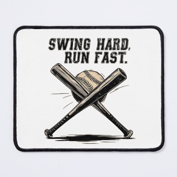 Item preview, Swing Hard, Run Fast – The True Baseball Spirit designed and sold by ZerotwoStudio.