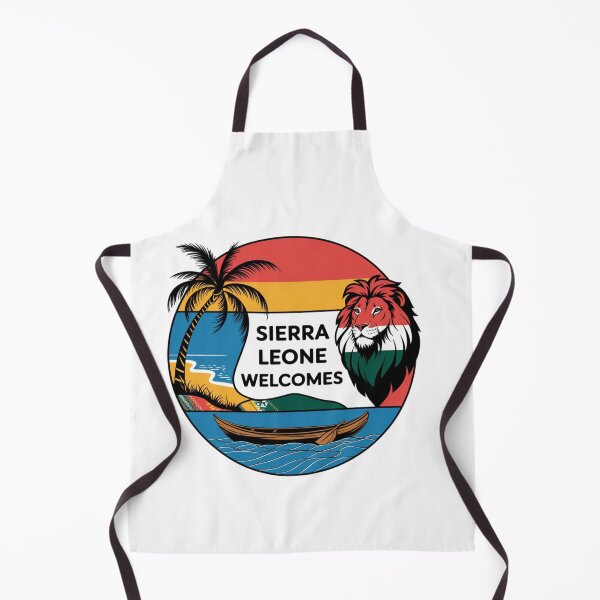 Item preview, Sierra Leone Welcomes Flag Map Freetown, Rokel River, designed and sold by AnimalsDH305.