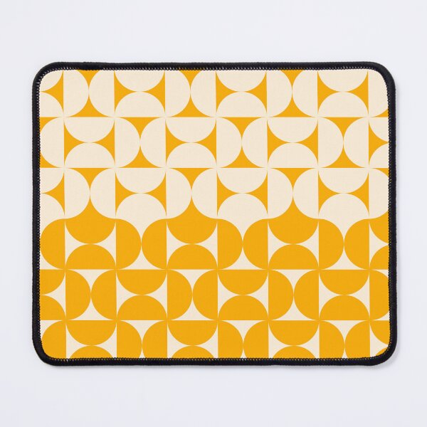 Item preview, Midcentury Modern Retro Geometric Patterns V in Mustard Yellow designed and sold by nineFlorals.