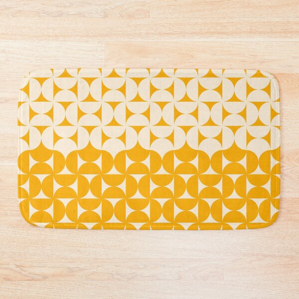 Item preview, Midcentury Modern Retro Geometric Patterns V in Mustard Yellow designed and sold by nineFlorals.