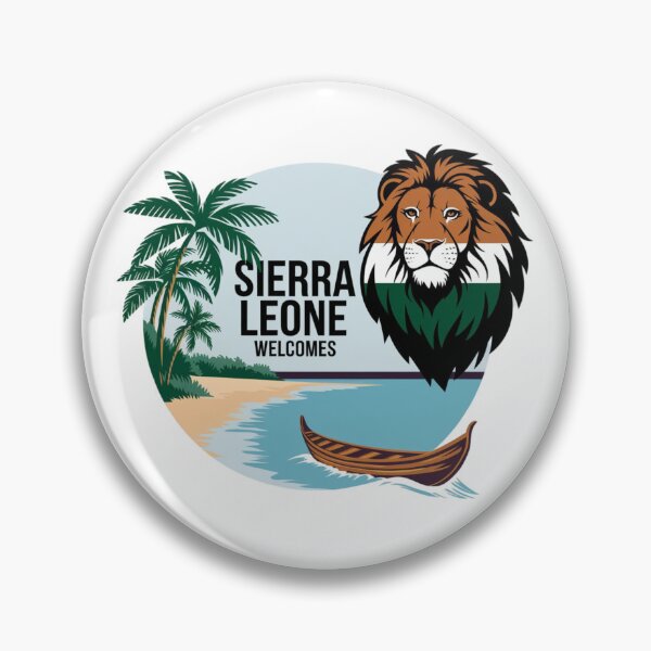 Item preview, Sierra Leone Welcomes Flag Map Freetown, Rokel River, designed and sold by AnimalsDH305.