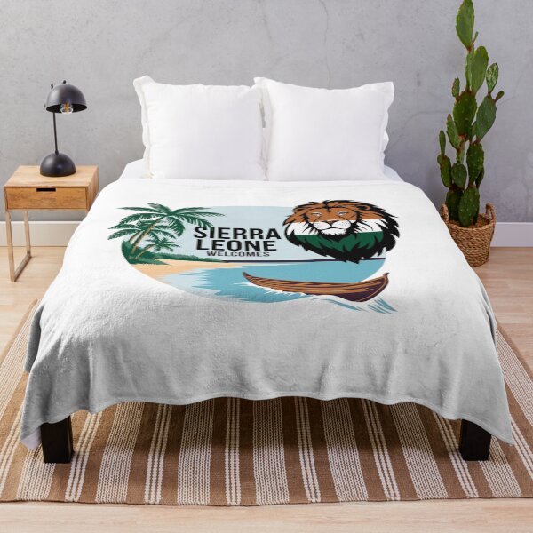 Item preview, Sierra Leone Welcomes Flag Map Freetown, Rokel River, designed and sold by AnimalsDH305.
