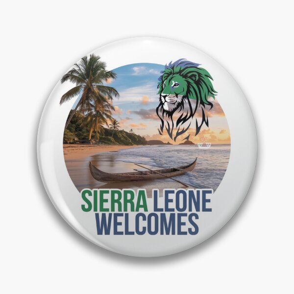Item preview, Sierra Leone Welcomes Flag Map Freetown, Rokel River, designed and sold by AnimalsDH305.
