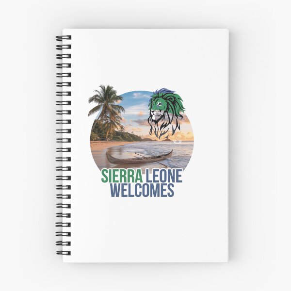 Item preview, Sierra Leone Welcomes Flag Map Freetown, Rokel River, designed and sold by AnimalsDH305.