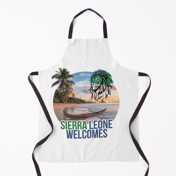 Item preview, Sierra Leone Welcomes Flag Map Freetown, Rokel River, designed and sold by AnimalsDH305.