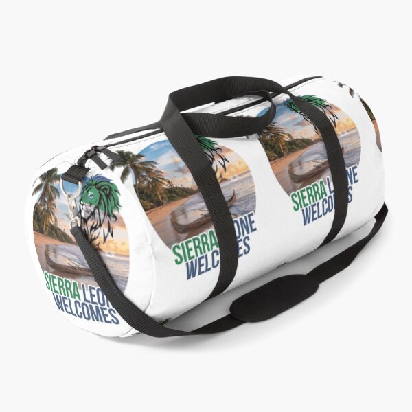 Item preview, Sierra Leone Welcomes Flag Map Freetown, Rokel River, designed and sold by AnimalsDH305.