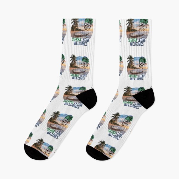 Item preview, Sierra Leone Welcomes Flag Map Freetown, Rokel River, designed and sold by AnimalsDH305.