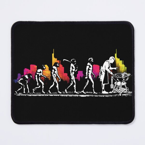 Item preview, Grill Evolution Funny BBQ Men Cotton T-Shirt designed and sold by StreetArtPro.