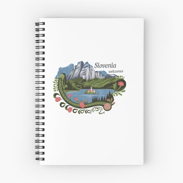 Item preview, Slovenia Welcomes Flag Map Lake Bled, Postojna Cave designed and sold by AnimalsDH305.