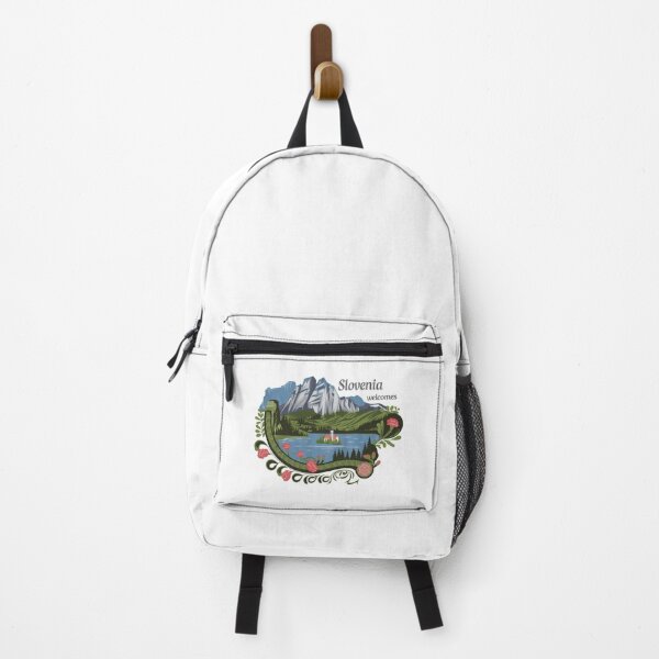 Item preview, Slovenia Welcomes Flag Map Lake Bled, Postojna Cave designed and sold by AnimalsDH305.
