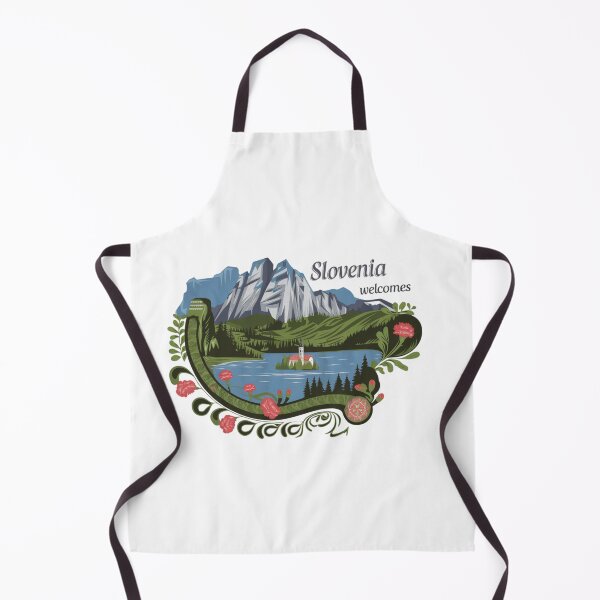 Item preview, Slovenia Welcomes Flag Map Lake Bled, Postojna Cave designed and sold by AnimalsDH305.