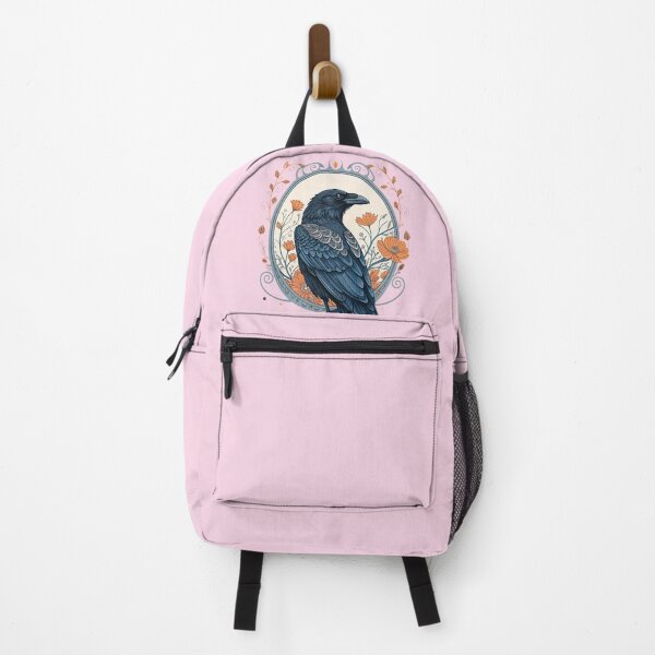 Item preview, Nature Meets Mystery: Intricate Raven and Floral Design designed and sold by Wildlife2021.