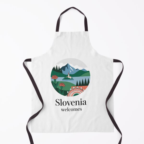 Item preview, Slovenia Welcomes Flag Map Lake Bled, Postojna Cave designed and sold by AnimalsDH305.