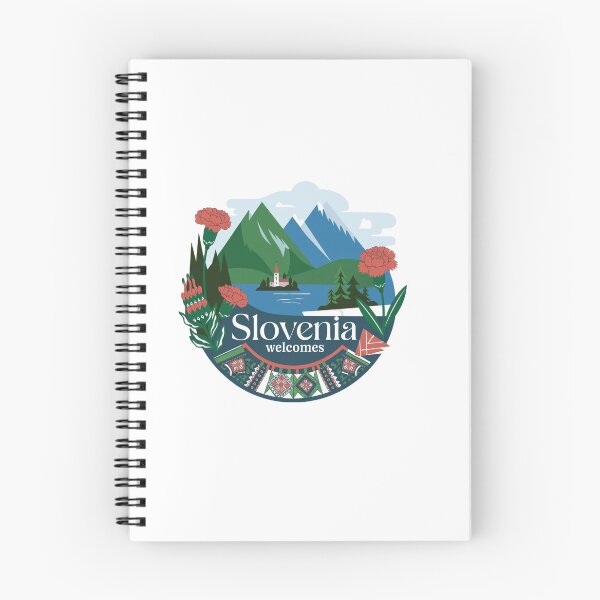 Item preview, Slovenia Welcomes Flag Map Lake Bled, Postojna Cave designed and sold by AnimalsDH305.