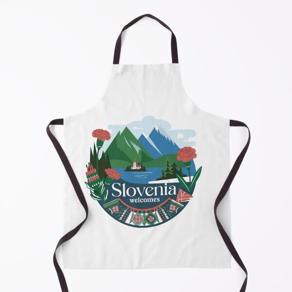 Item preview, Slovenia Welcomes Flag Map Lake Bled, Postojna Cave designed and sold by AnimalsDH305.