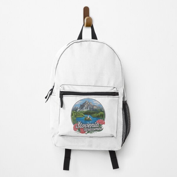 Item preview, Slovenia Welcomes Flag Map Lake Bled, Postojna Cave designed and sold by AnimalsDH305.