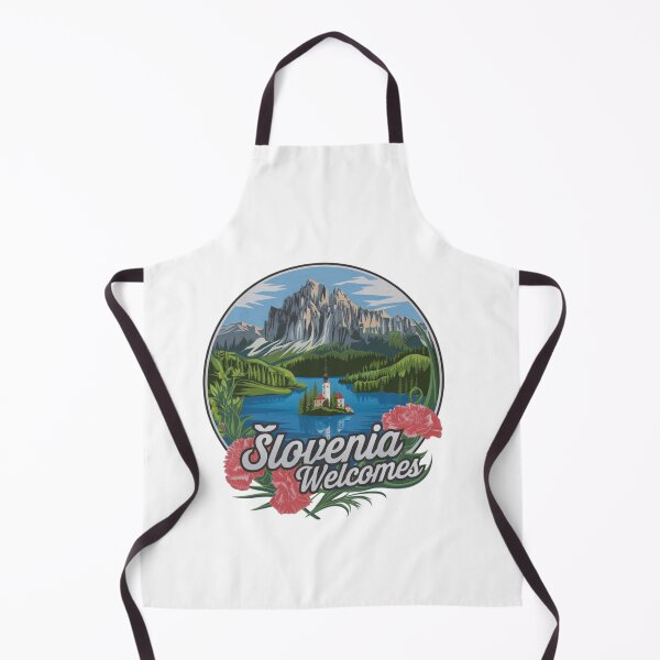 Item preview, Slovenia Welcomes Flag Map Lake Bled, Postojna Cave designed and sold by AnimalsDH305.