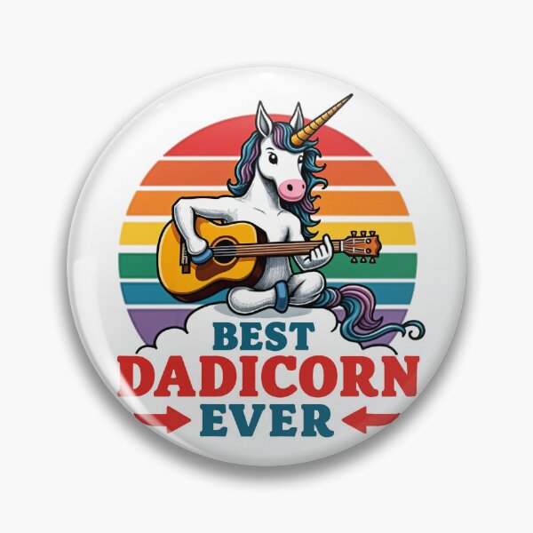 Item preview, Guitarist t shirt Unicorn Best Dadicorn Ever designed and sold by StreetArtPro.
