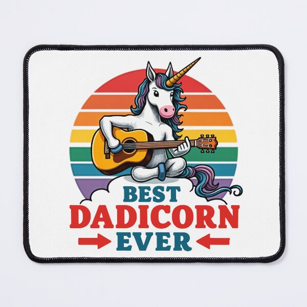 Item preview, Guitarist t shirt Unicorn Best Dadicorn Ever designed and sold by StreetArtPro.