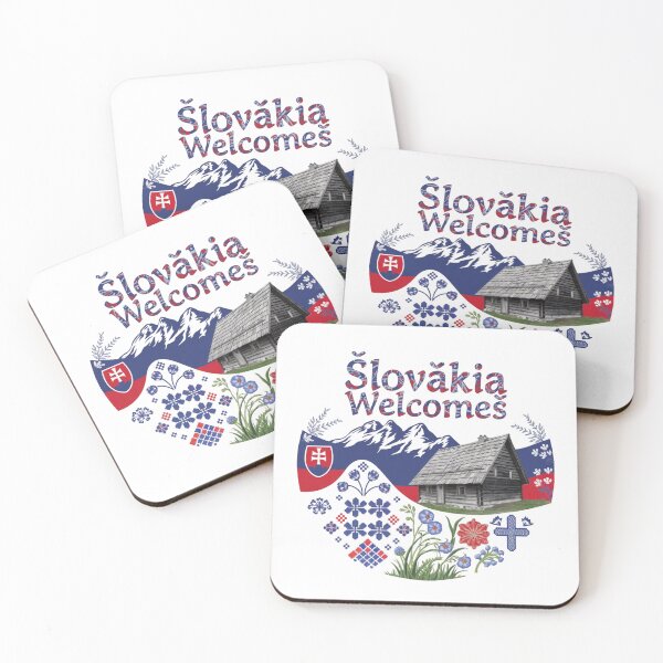 Item preview, Slovakia Welcomes Flag Map Tatra Mountains, Spiš designed and sold by AnimalsDH305.