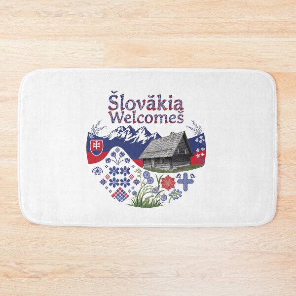 Item preview, Slovakia Welcomes Flag Map Tatra Mountains, Spiš designed and sold by AnimalsDH305.