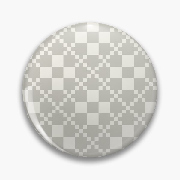 Item preview, Checkered faux patchwork quilt – soft grey and cream designed and sold by colorofmagic.