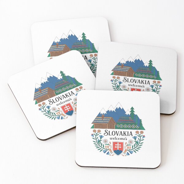 Item preview, Slovakia Welcomes Flag Map Tatra Mountains, Spiš designed and sold by AnimalsDH305.