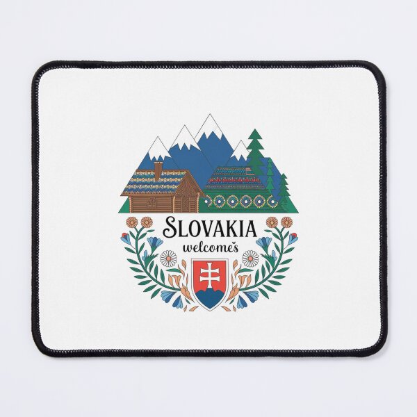 Item preview, Slovakia Welcomes Flag Map Tatra Mountains, Spiš designed and sold by AnimalsDH305.