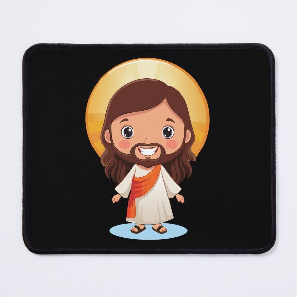 Item preview, Cute Jesus Christ Illustration designed and sold by CrossCrafted.